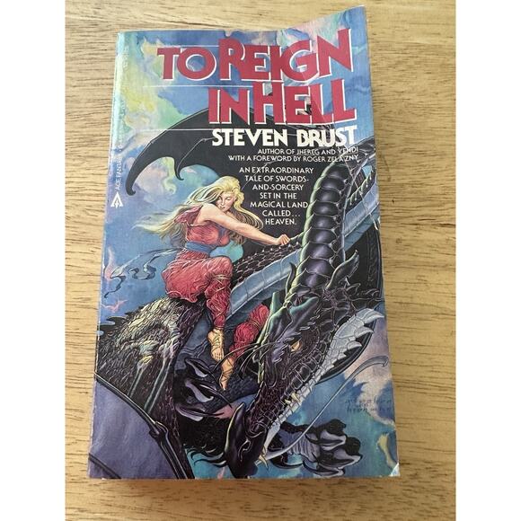 Steven Brust, Fantasy Novels, Yendi, To Reign in Hell, Teckla, set 1980s PB VTG - Picture 6 of 14